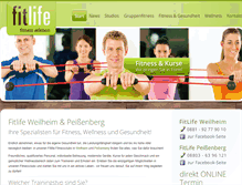 Tablet Screenshot of fitlife-weilheim.de